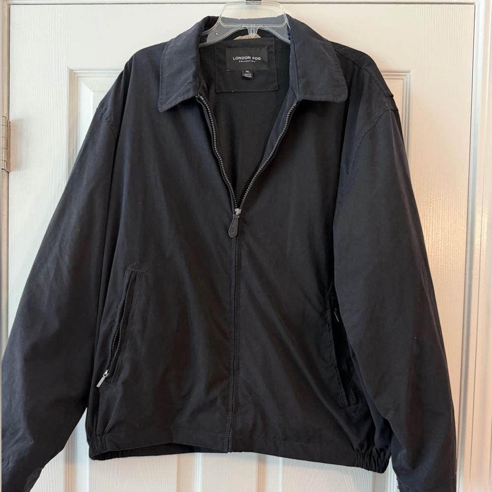 London Fog Men's Black Windbreaker Jacket